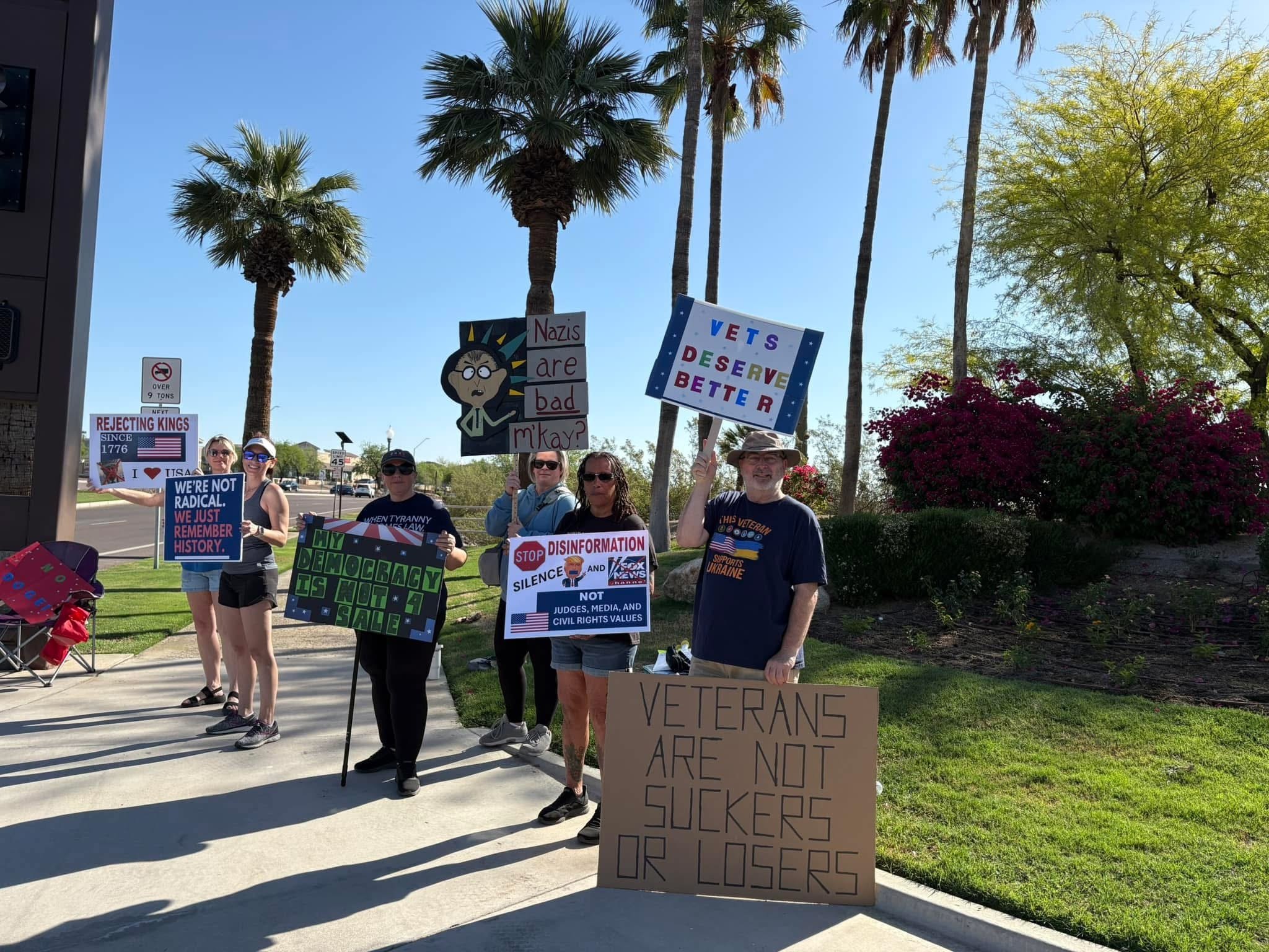 GATHER protest in Estrella Mountain